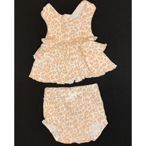 RZ by RACHEL ZOE | Baby Girl Size 18 M | 2-piece Set Leopard Print - Picture 1 of 5